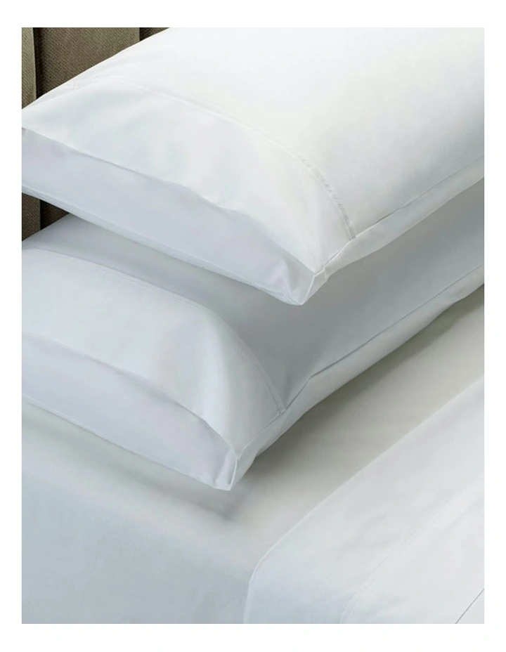 1000 Thread Count Queen Cotton Blend Sheet Set in White