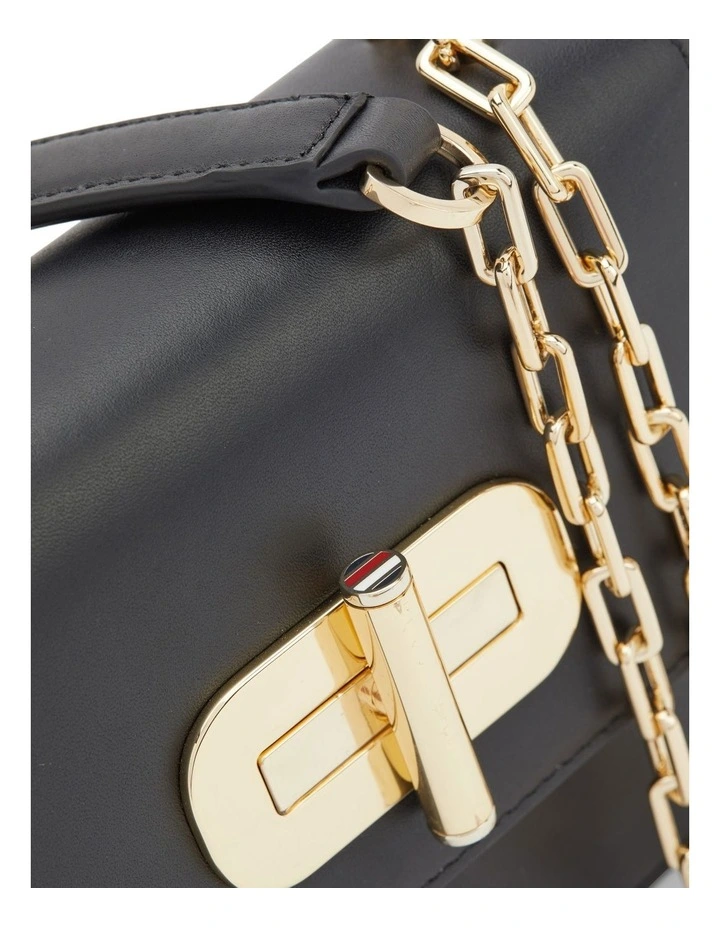 Hero Turnlock Crossbody in Black