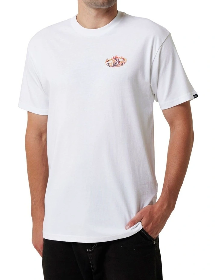 Fire Logo Tee in White