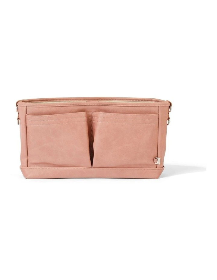 Signature Vegan Leather Pram Caddy in Dusty Rose