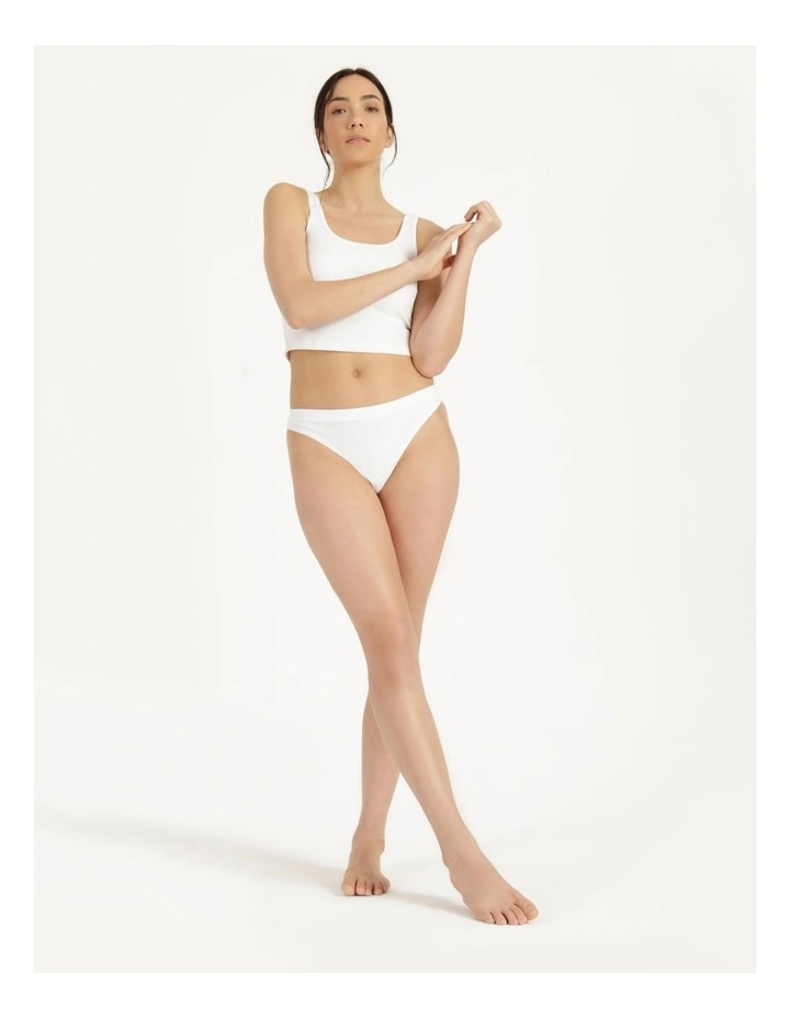 Organic Cotton G-String in White