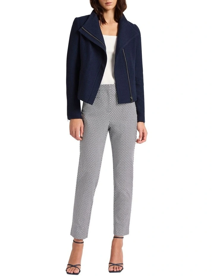 Lani Felted Wool Jacket in Navy