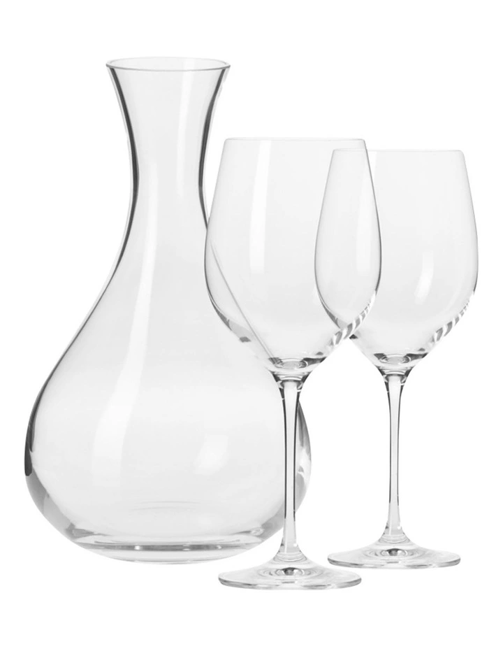 Harmony 3 Piece Wine Set Gift Boxed in Clear