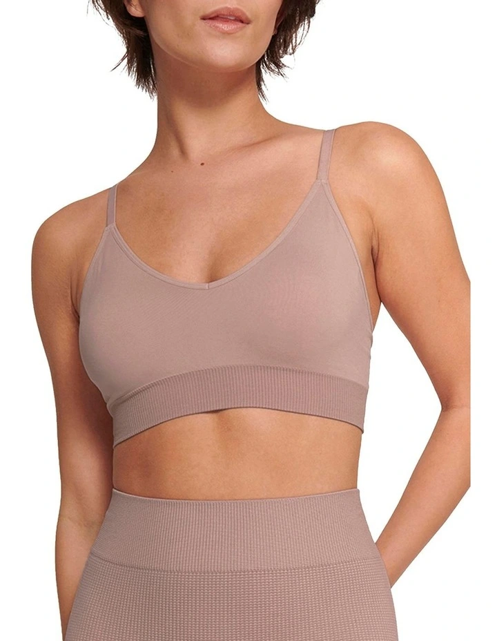 Ever Infused Aloe Bralette in Foggy Mauve
