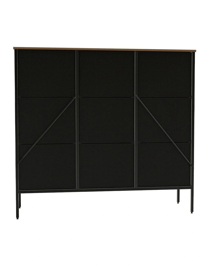 Retro 9 Chest of Drawers and Cabinet Storage