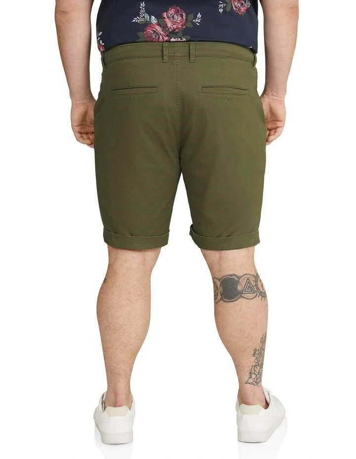 Gibson Stretch Chino Short in Khaki