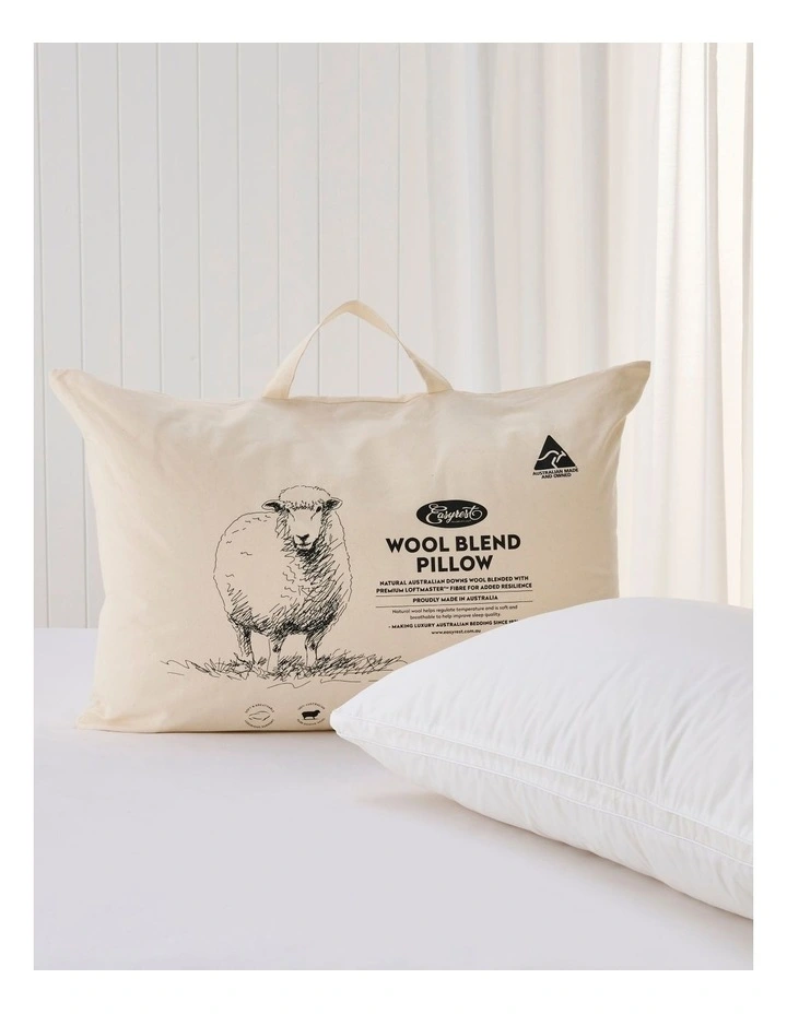Woolblend Pillow in White