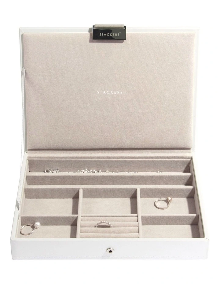 Classic Lid White Jewellery Box