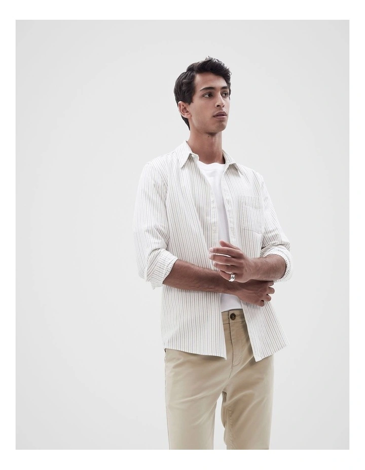 Oxford Regular Fit Shirt in Cream