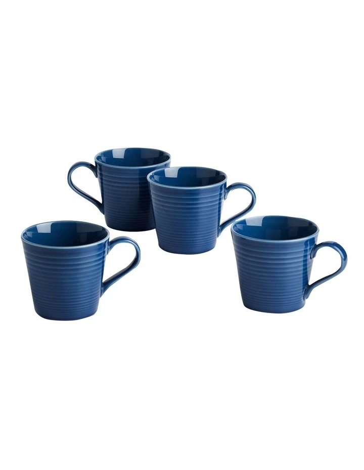 Gordon Ramsay Maze 420ml Mug Set of 4 in Denim
