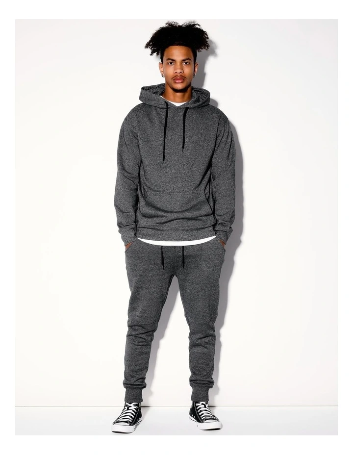 Nathan Pull Over Hoodie in Charcoal