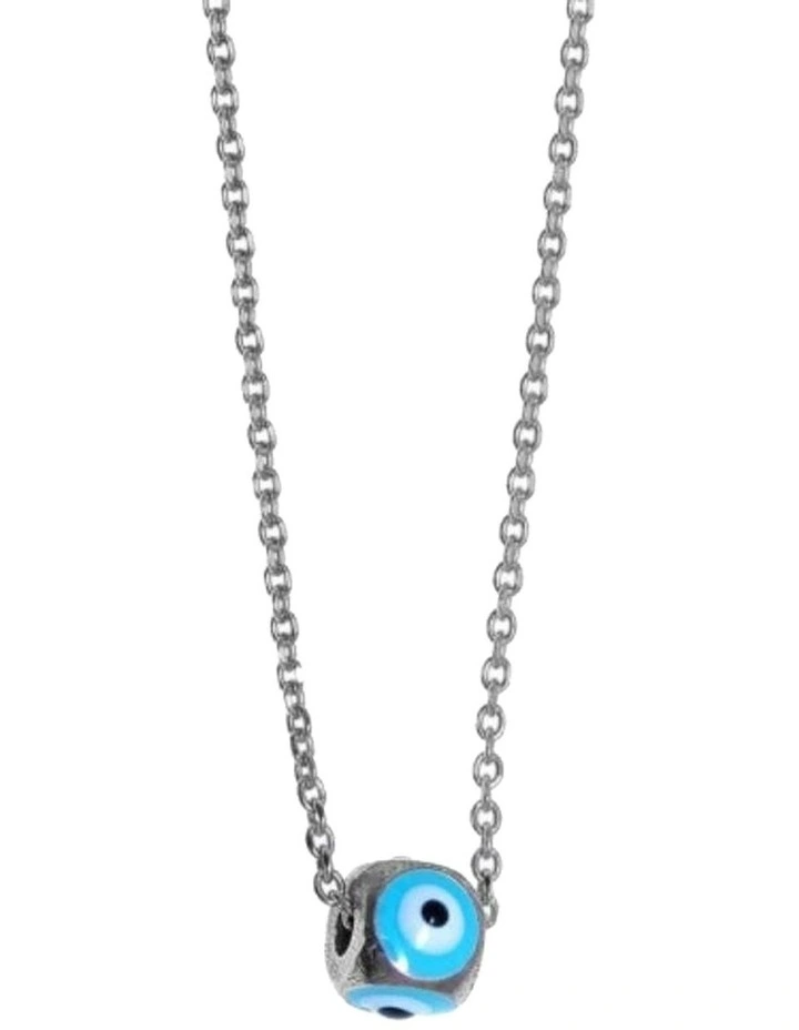 Evil Eye Silver 925 Rhodium Plated Necklace