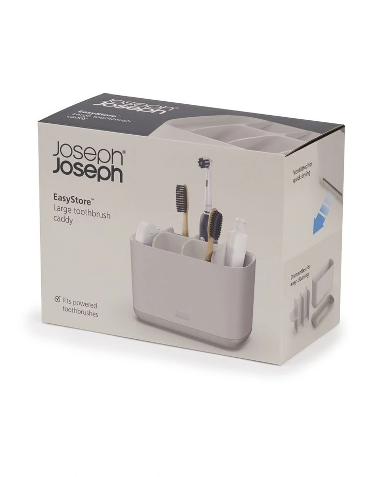 EasyStore Toothbrush Caddy Large in Ecru
