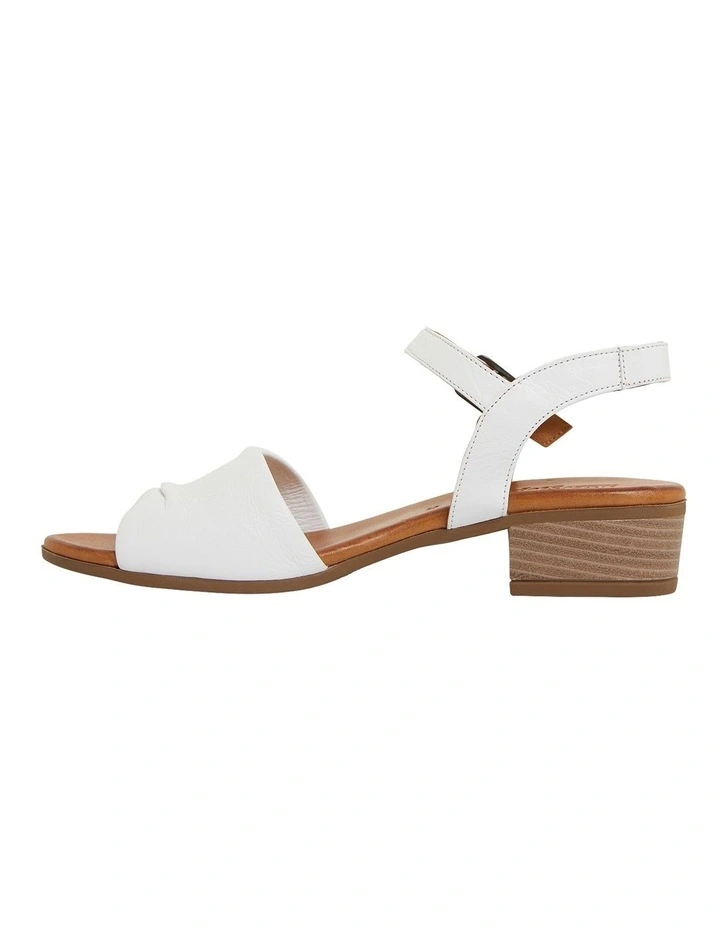 Maisy Sandals in White Leather