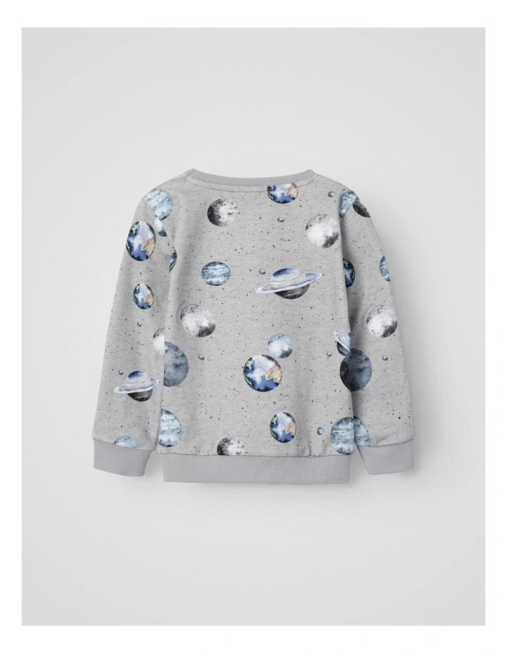 Norman Galaxy Sweat Top in Grey
