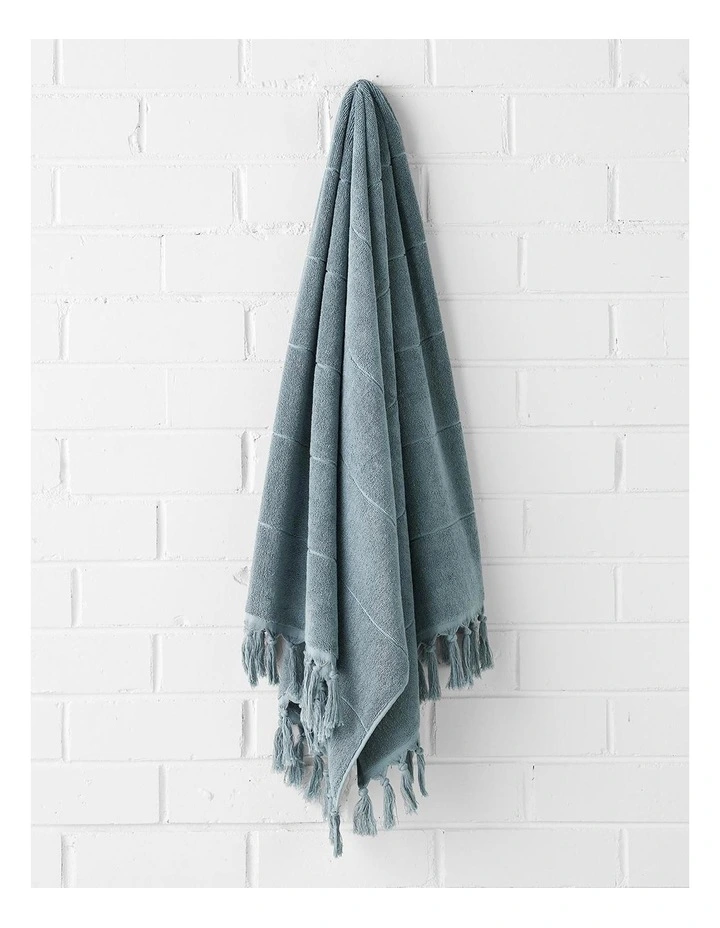 Paros Bath Towel Range in Eucalypt