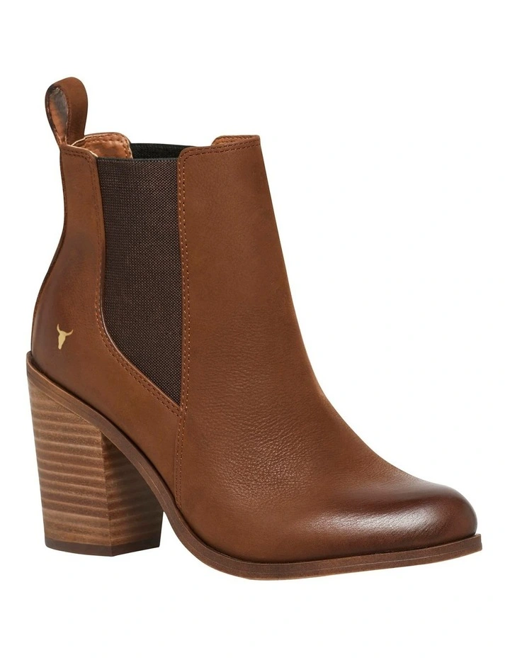 Lille Tan Heeled Chelsea Boot
