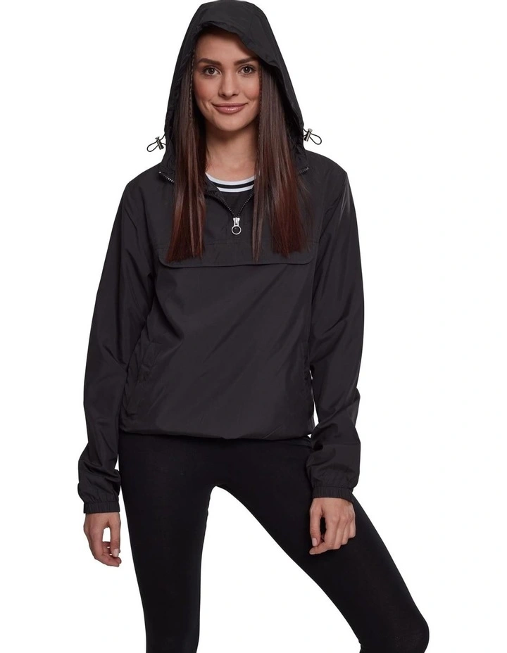 Basic Pull Over Active Jacket In Black