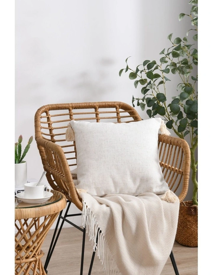 Tamarama Linen Blend Cushion 45x45cm in Natural