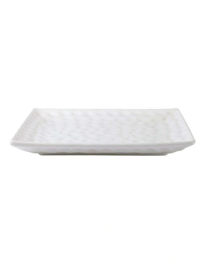 Gravity Square Platter 35cm in White