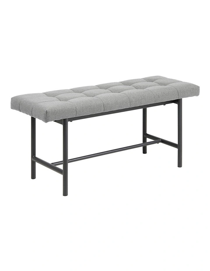 Jory Bench Seat 100cm in Light Grey