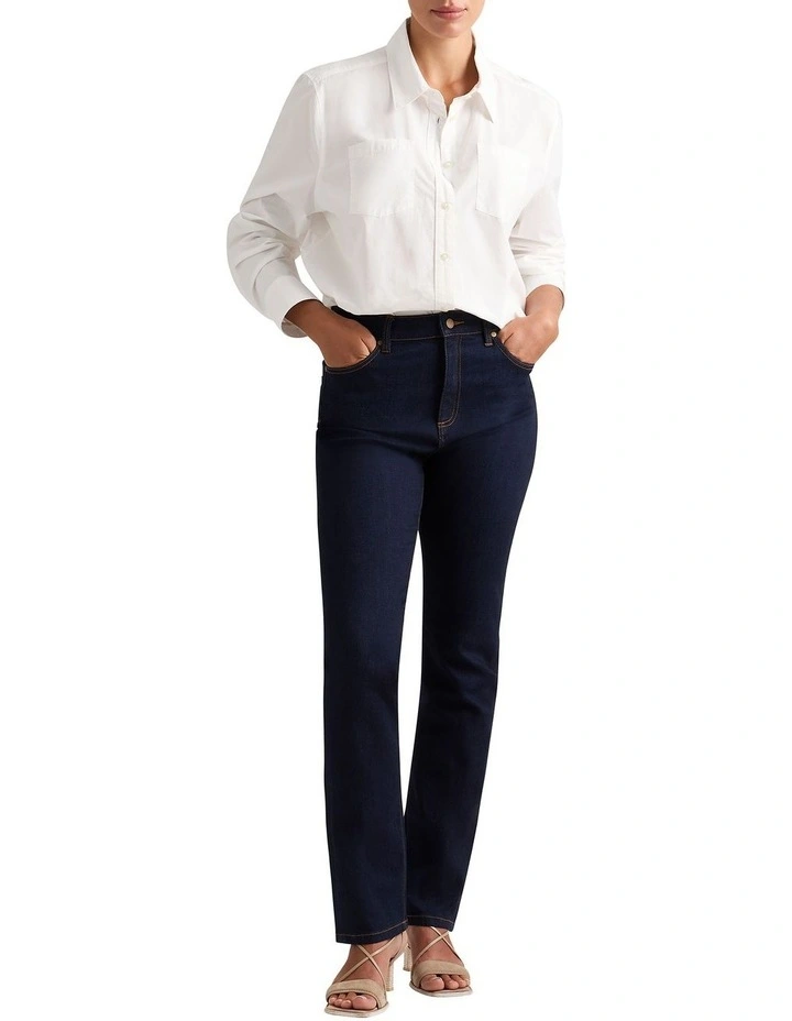 Sela Cotton Overshirt in White