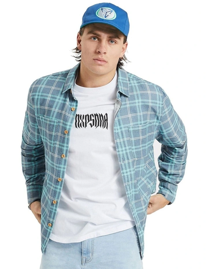 Charge Casual Long Sleeve Shirt in Nile Check