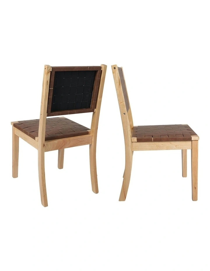 Dining Chairs 2 Pack in Brown