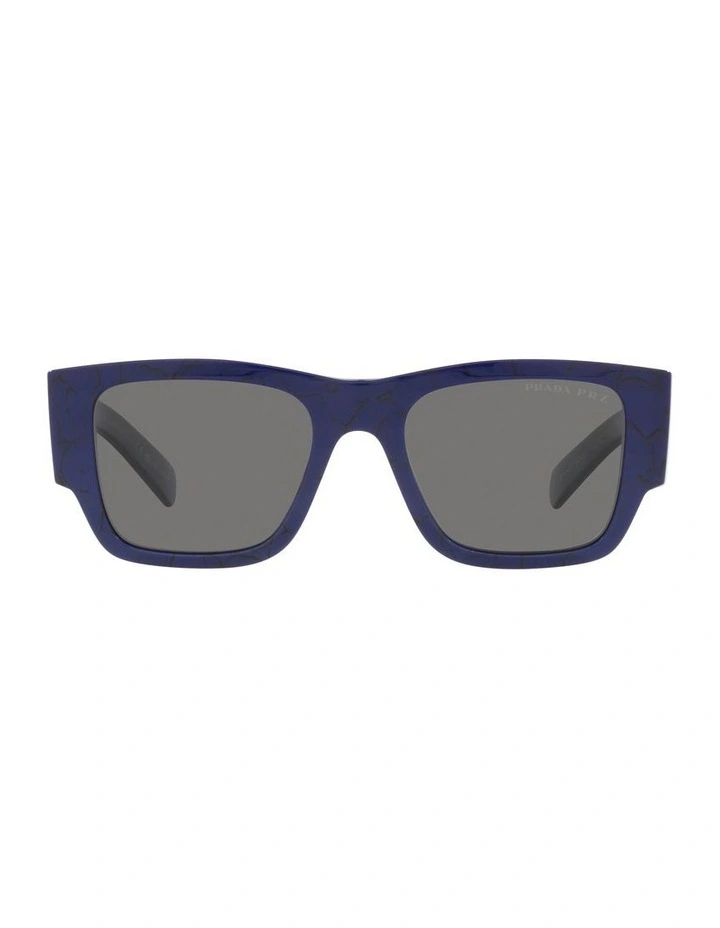 0PR 10ZS Polarised Sunglasses in Baltic Marble