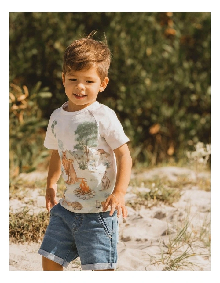 Atticus Outback Camp Tee in Cloud