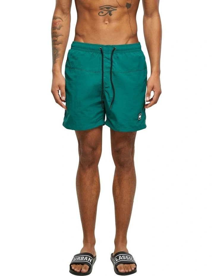 Block Swim Shorts in Green
