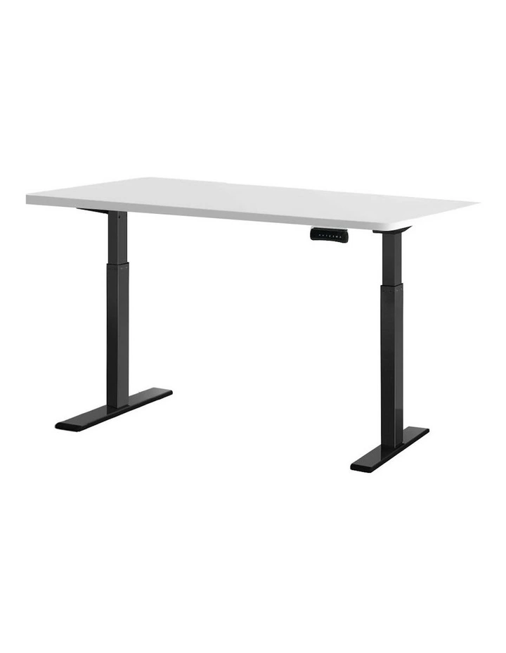 Sit Stand Desk Motorised 140cm in Black/White