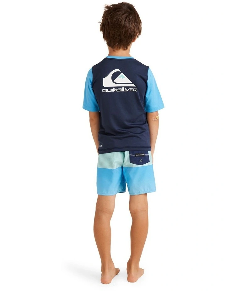 Heats Omni Short Sleeve Rash Vest in Navy Blazer