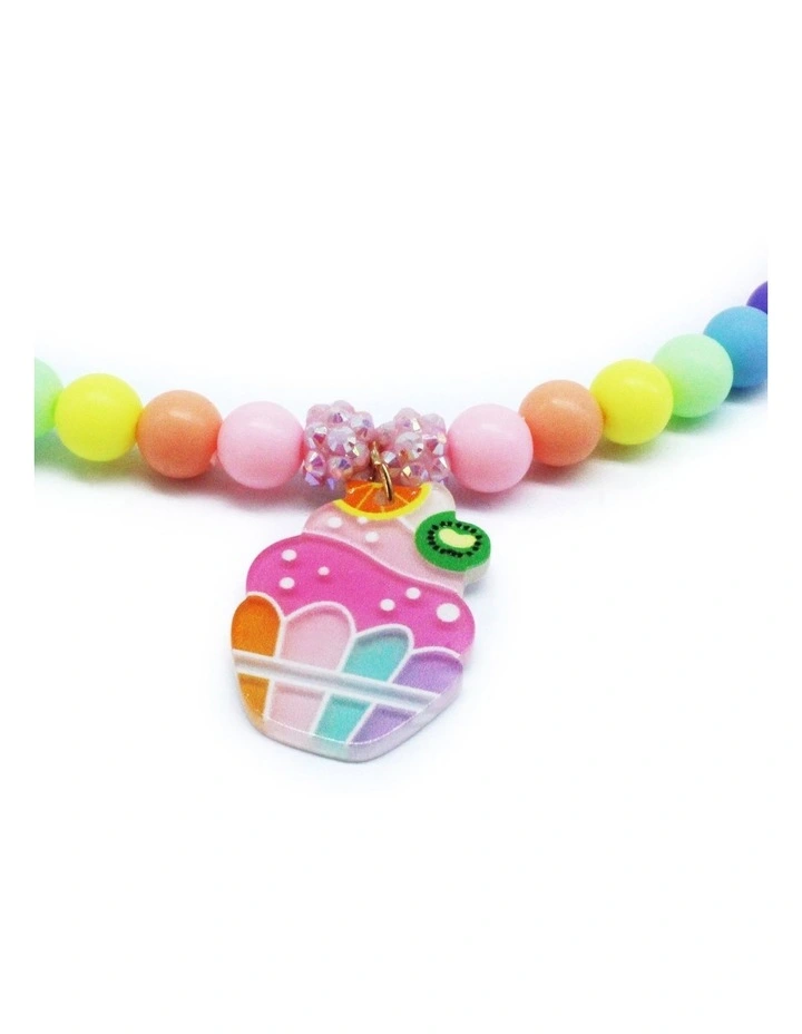 Rainbow Ice Cream Bead Necklace in Multi
