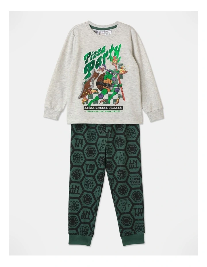 Teenage Mutant Ninja Turtles Pyjama Set in Grey Marle