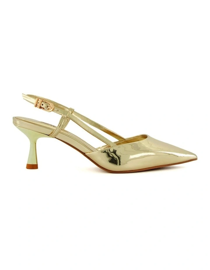 Classify Slingback Heel in Gold