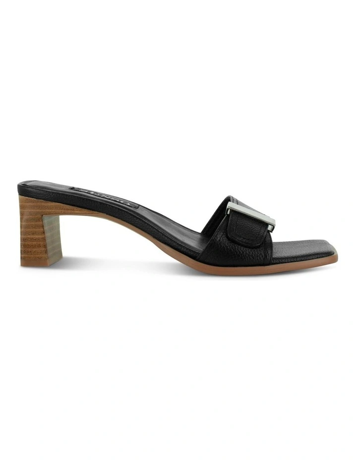 Remy Heeled Mules in Black