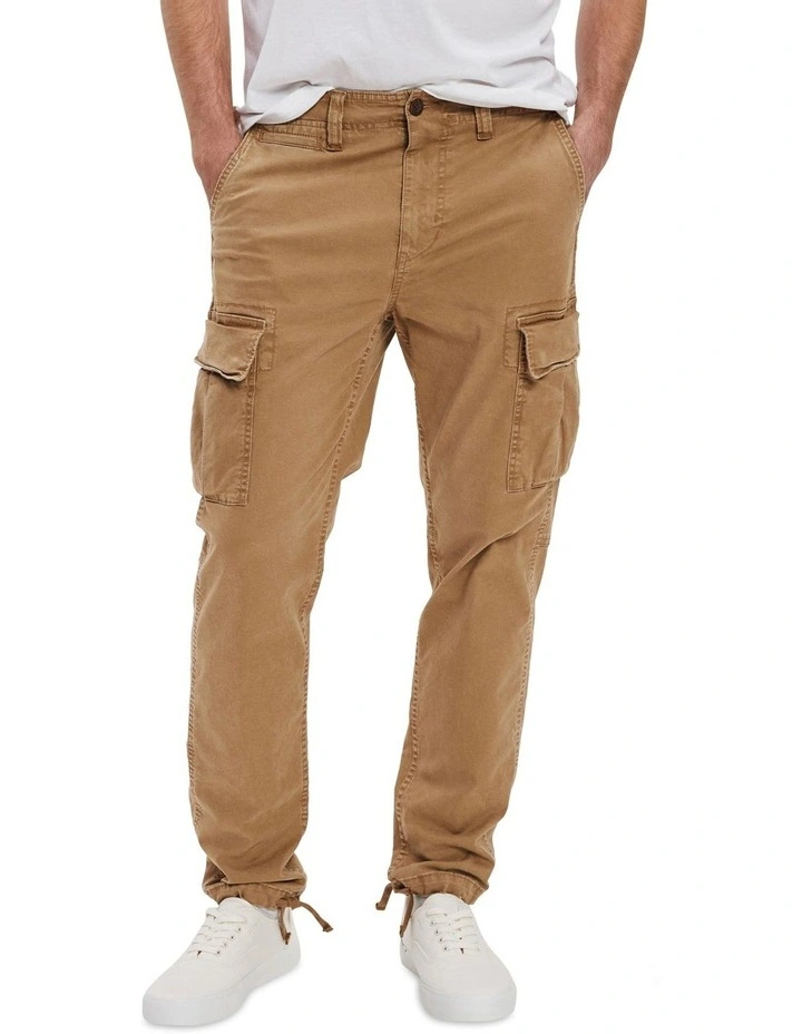 Flex Slim Lived-In Cargo Pant in Toasted Almond