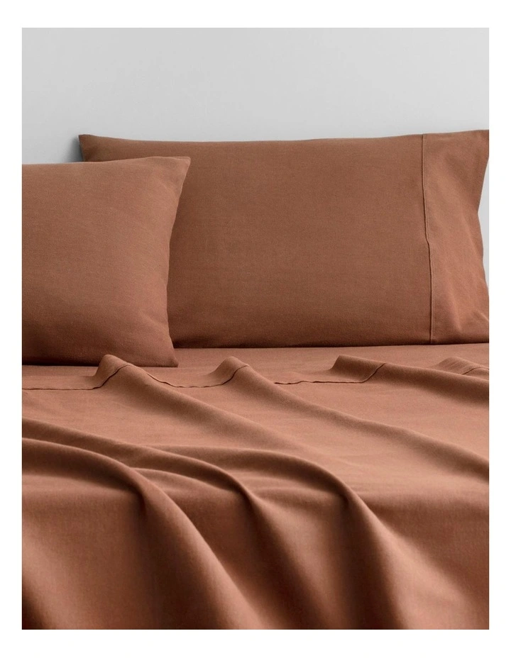 Flannelette Sheet Set in Tabac