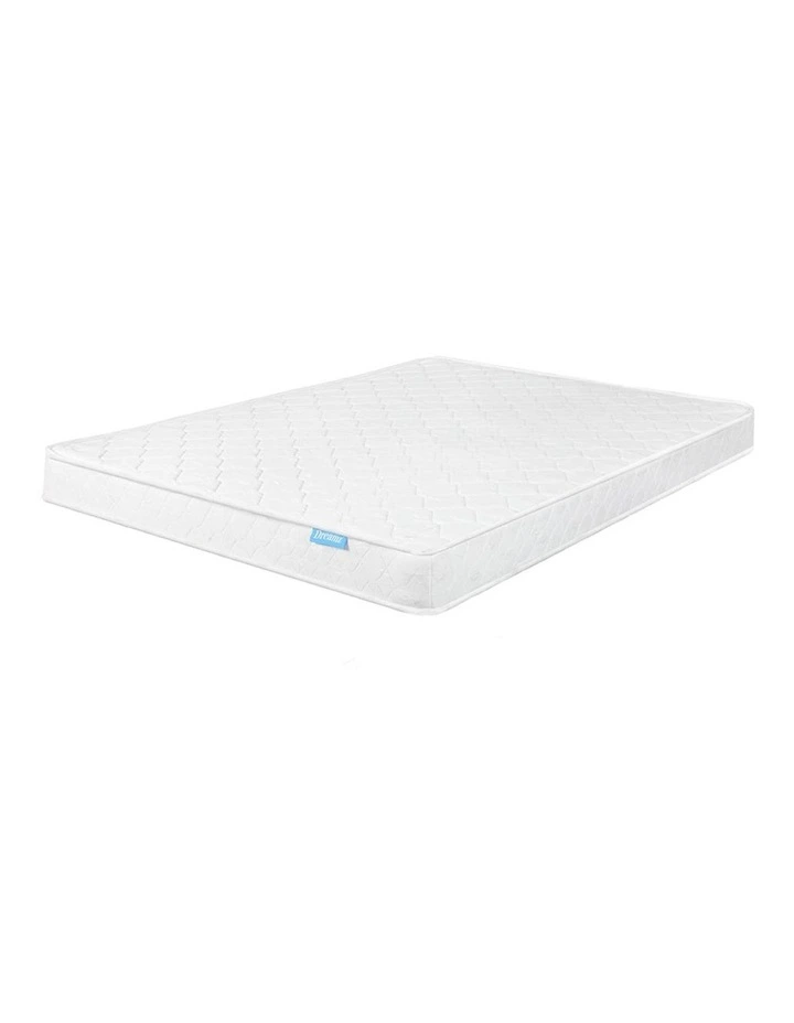 Double Bonnell Spring Mattress Medium Firm 13cm in White