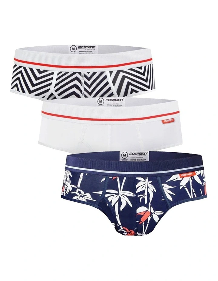 3 Pack Bamboo Brief in Multi