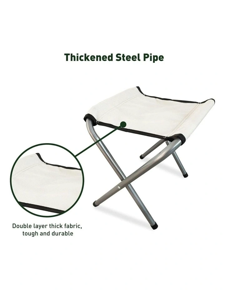 Outdoor Folding Portable Camping Table with 4 Chair120cm in Black