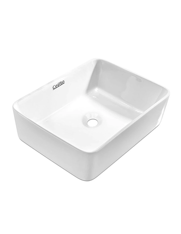 Ceramic Bathroom Basin in White