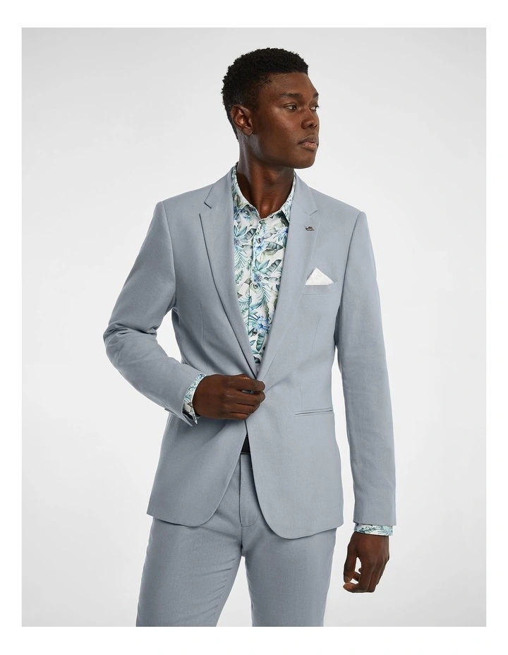 Vega Slim Suit Jacket in Blue