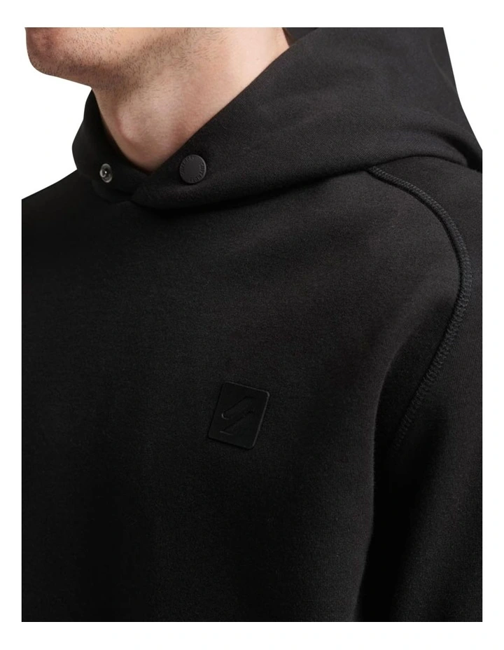 Code Tech Relaxed Hoodie in Black