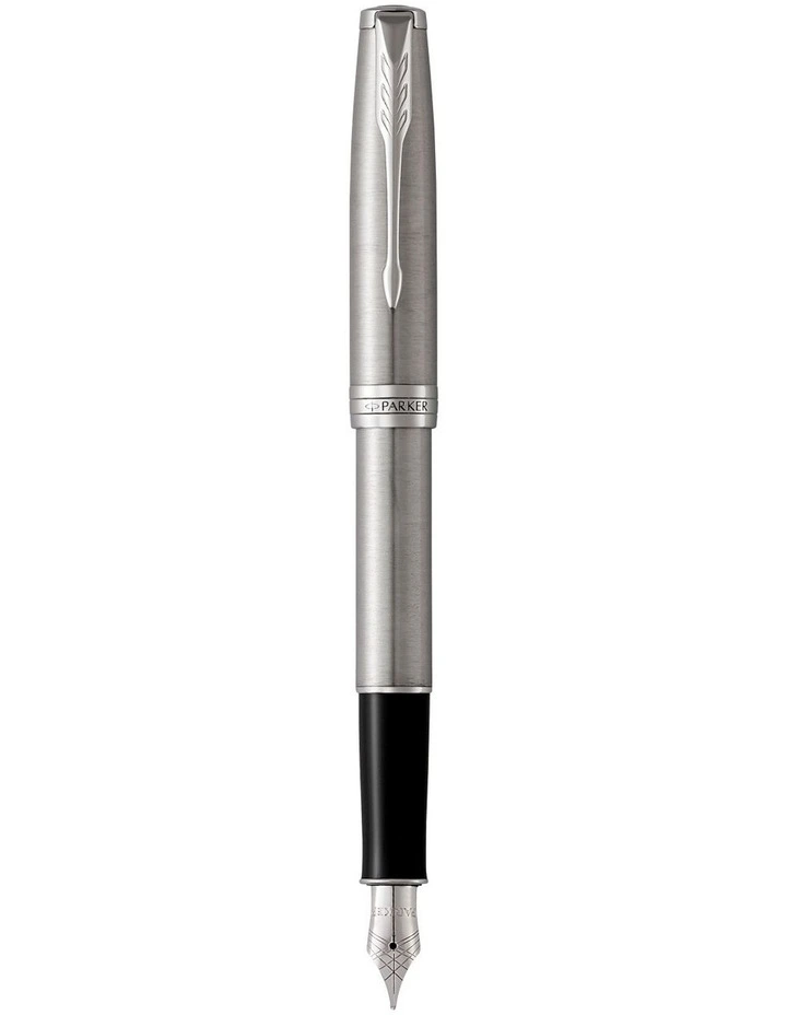 Parker Sonnet Stainless Steel Chrome Trim Fountain Pen
