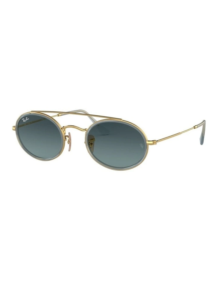 Oval Double Bridge Gold RB3847N Sunglasses