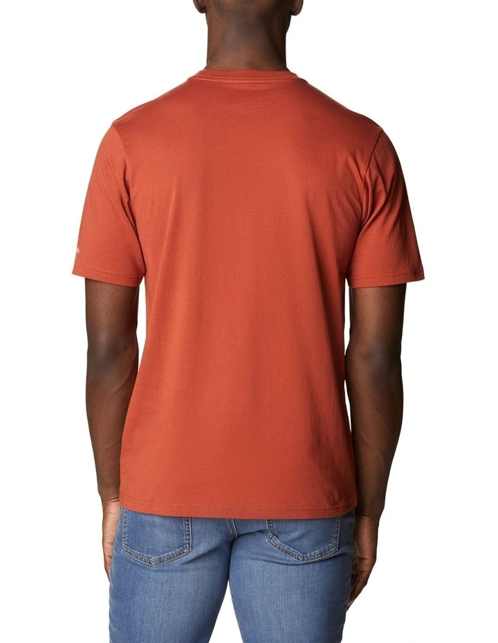 CSC Basic Logo Short Sleeve Tee in Warp Red