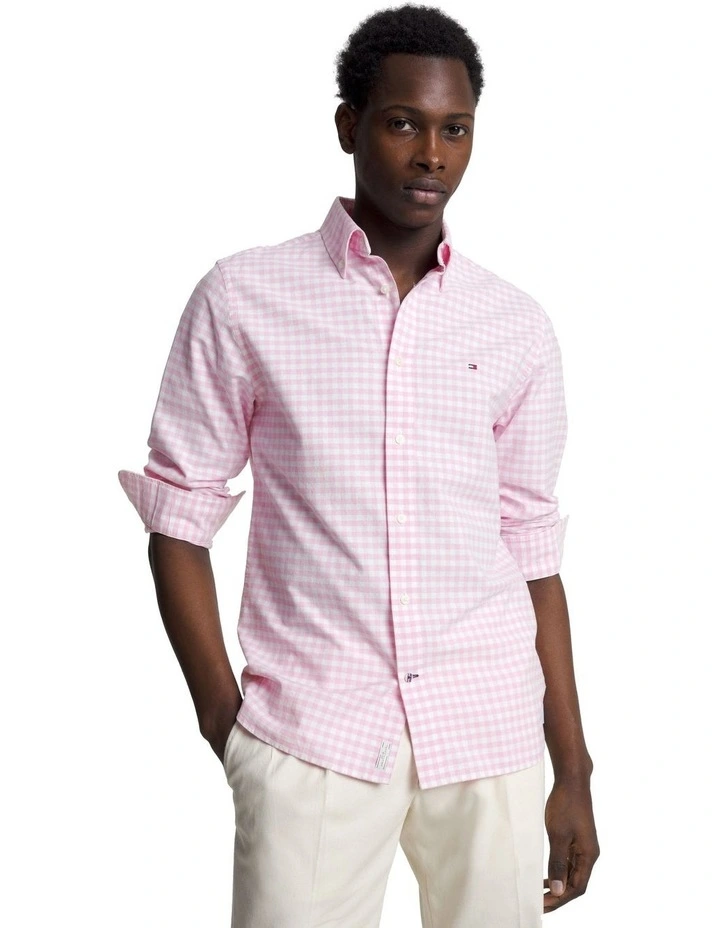 Classics Gingham Regular Fit Oxford Shirt in Pink