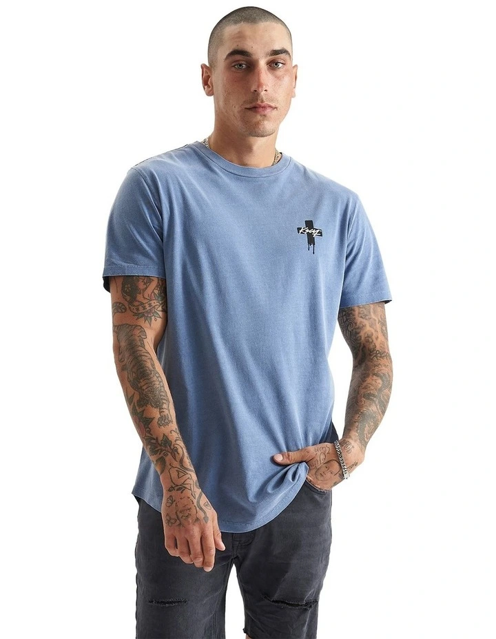 Formosa Dual Curved Tee in Pigment Wild Wind